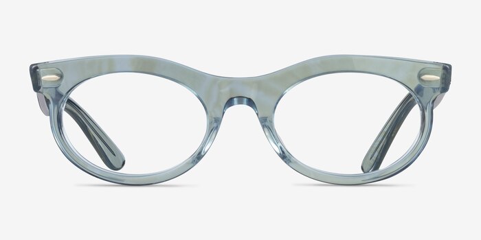 Ray-Ban RB2242VF Photo Waves Azure Acétate Montures de lunettes de vue d'EyeBuyDirect