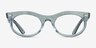 Ray-Ban RB2242VF Photo Waves Azure AcétateMontures de lunettes de vue d'EyeBuyDirect, Vue de Face