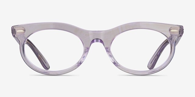 Ray-Ban RB2242VF Photo Waves Purple AcetateEyeglass Frames from EyeBuyDirect, Front View