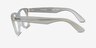 Ray-Ban RB4340V Wayfarer Photo Striped Light Blue PlasticEyeglass Frames from EyeBuyDirect, Side View