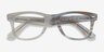 Ray-Ban RB4340V Wayfarer Photo Striped Light Blue PlasticEyeglass Frames from EyeBuyDirect, Closed View