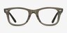 Ray-Ban RB4340V Wayfarer Photo Striped Gray PlasticEyeglass Frames from EyeBuyDirect, Front View