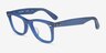 Ray-Ban RB5121F Photo Striped Blue AcetateEyeglass Frames from EyeBuyDirect, Angle View