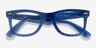Ray-Ban RB5121F Photo Striped Blue AcetateEyeglass Frames from EyeBuyDirect, Closed View