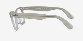 Ray-Ban RB5121F Wayfarer Change Photo Striped Light Blue Acétate Montures de lunettes de vue d'EyeBuyDirect, Vue de Côté