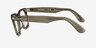Ray-Ban RB5121F Photo Striped Gray AcetateEyeglass Frames from EyeBuyDirect, Side View