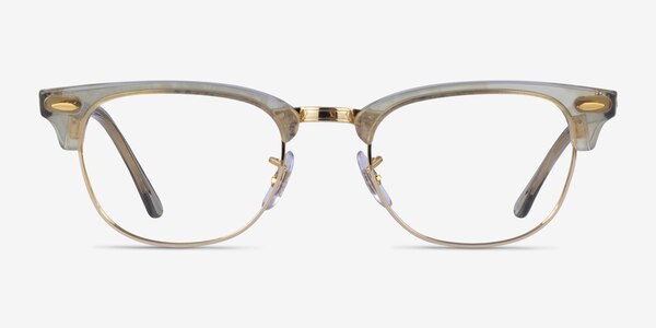 Ray-Ban RB5154 Clubmaster Photo Waves Gray Acétate Montures de lunettes de vue