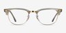 Ray-Ban RB5154 Clubmaster Photo Waves Gray AcetateEyeglass Frames from EyeBuyDirect, Front View