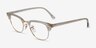 Ray-Ban RB5154 Clubmaster Photo Waves Gray AcetateEyeglass Frames from EyeBuyDirect, Angle View