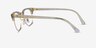 Ray-Ban RB5154 Clubmaster Photo Waves Gray AcetateEyeglass Frames from EyeBuyDirect, Side View