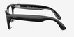 Ray-Ban Meta (Gen 1) Skyler Jet Black Plastic from EyeBuyDirect, Side View