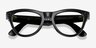 Ray-Ban Meta Skyler Sleek Black Plastic from EyeBuyDirect, Closed View