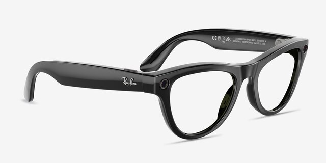 Ray-Ban Meta Skyler Sleek Black Plastic from EyeBuyDirect