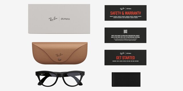 Ray-Ban Meta Skyler Sleek Black Plastic from EyeBuyDirect