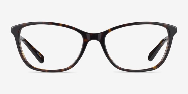 Coach HC6121 Dark Tortoise AcetateEyeglass Frames from EyeBuyDirect, Front View