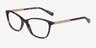 Coach HC6121 Dark Tortoise AcetateEyeglass Frames from EyeBuyDirect, Angle View