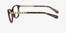 Coach HC6121 Dark Tortoise AcetateEyeglass Frames from EyeBuyDirect, Side View