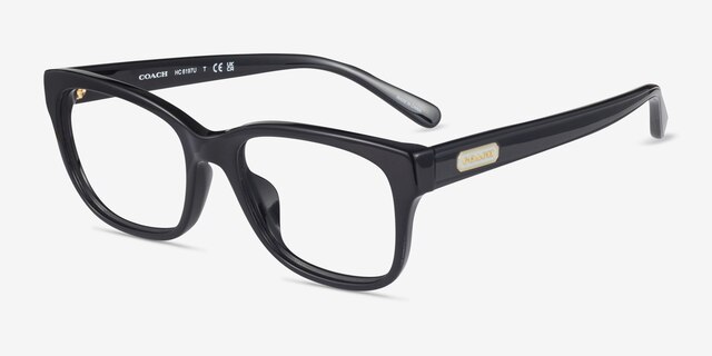 Coach HC6197U Black AcetateEyeglass Frames from EyeBuyDirect, Angle View