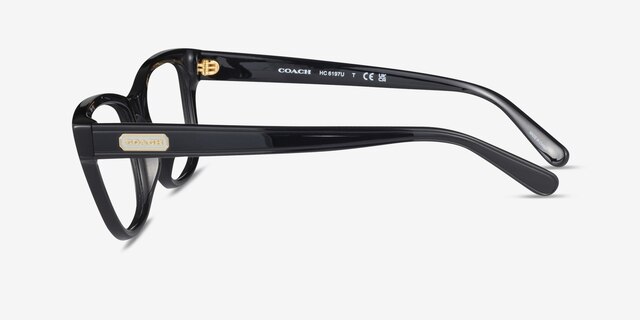 Coach HC6197U Black AcetateEyeglass Frames from EyeBuyDirect, Side View