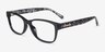 Coach HC6208U Black AcetateEyeglass Frames from EyeBuyDirect, Angle View