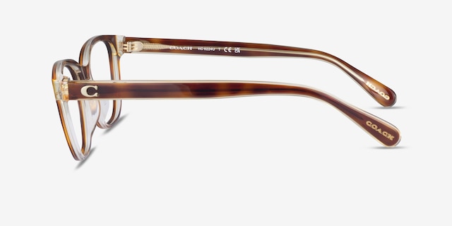 Coach HC6224U Dark Tortoise AcetateEyeglass Frames from EyeBuyDirect, Side View