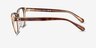 Coach HC6224U Dark Tortoise AcetateEyeglass Frames from EyeBuyDirect, Side View