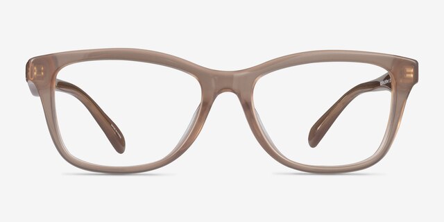 Coach HC6231U Milky Light Brown AcetateEyeglass Frames from EyeBuyDirect, Front View
