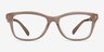 Coach HC6231U Milky Light Brown AcetateEyeglass Frames from EyeBuyDirect, Front View