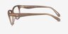 Coach HC6231U Milky Light Brown AcetateEyeglass Frames from EyeBuyDirect, Side View