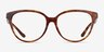 Coach HC6234F Caramel Tortoise AcetateEyeglass Frames from EyeBuyDirect, Front View