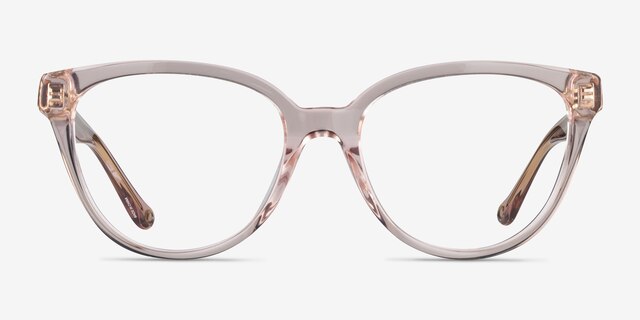 Coach HC6234U Transparent Dusty Rose AcetateEyeglass Frames from EyeBuyDirect, Front View