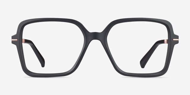 Oakley Sharp Line Satin Black Eco-friendlyEyeglass Frames from EyeBuyDirect, Front View