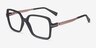 Oakley Sharp Line Satin Black Eco-friendlyEyeglass Frames from EyeBuyDirect, Angle View