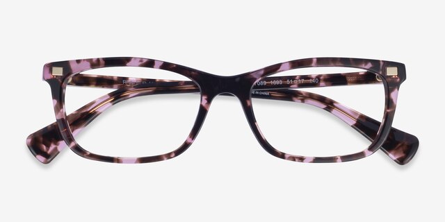 Ralph RA7089 Tortoise Purple AcetateEyeglass Frames from EyeBuyDirect, Closed View