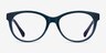 Ralph RA7094 Blue Purple AcetateEyeglass Frames from EyeBuyDirect, Front View
