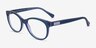 Ralph RA7094 Blue Purple AcetateEyeglass Frames from EyeBuyDirect, Angle View