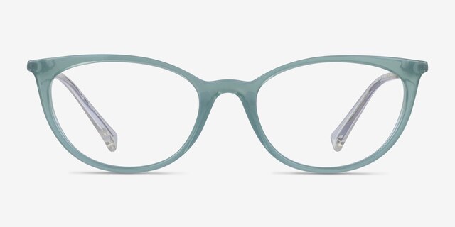 Ralph RA7123 Green Plastic-metalEyeglass Frames from EyeBuyDirect, Front View