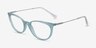 Ralph RA7123 Green Plastic-metalEyeglass Frames from EyeBuyDirect, Angle View