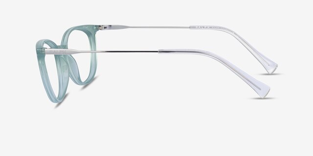 Ralph RA7123 Green Plastic-metalEyeglass Frames from EyeBuyDirect, Side View