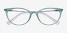 Ralph RA7123 Green Plastic-metalEyeglass Frames from EyeBuyDirect, Closed View