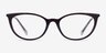 Ralph RA7123 Burgundy Plastic-metalEyeglass Frames from EyeBuyDirect, Front View
