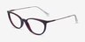 Ralph RA7123 Burgundy Plastic-metalEyeglass Frames from EyeBuyDirect, Angle View