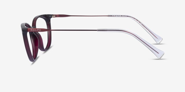 Ralph RA7123 Burgundy Plastic-metalEyeglass Frames from EyeBuyDirect, Side View