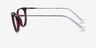 Ralph RA7123 Burgundy Plastic-metalEyeglass Frames from EyeBuyDirect, Side View
