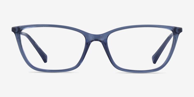 Ralph RA7124 Blue Plastic-metalEyeglass Frames from EyeBuyDirect, Front View