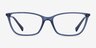 Ralph RA7124 Blue Plastic-metalEyeglass Frames from EyeBuyDirect, Front View