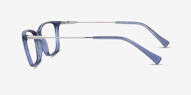 Ralph RA7124 Blue Plastic-metalEyeglass Frames from EyeBuyDirect, Side View