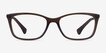 Ralph RA7130 Brown PlasticEyeglass Frames from EyeBuyDirect, Front View