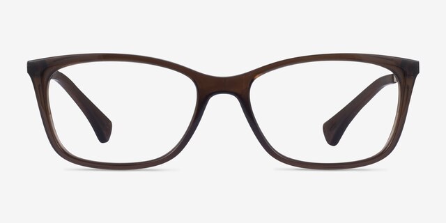 Ralph RA7130 Brown PlasticEyeglass Frames from EyeBuyDirect, Front View