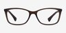 Ralph RA7130 Brown PlasticEyeglass Frames from EyeBuyDirect, Front View